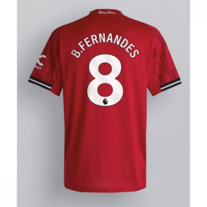 Echipament fotbal Manchester United Bruno Fernandes #8 Tricou Acasa 2025-26 pentru bărbați