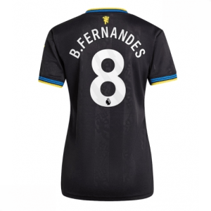 Echipament fotbal Manchester United Bruno Fernandes #8 Tricou Treilea 2025-26 pentru femei mânecă scurtă