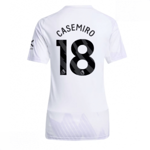 Echipament fotbal Manchester United Casemiro #18 Tricou Deplasare 2025-26 pentru femei mânecă scurtă