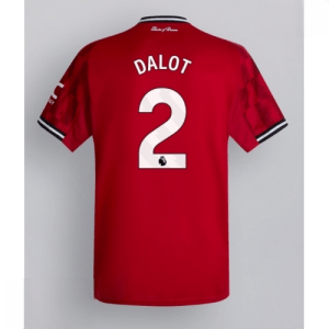 Echipament fotbal Manchester United Diogo Dalot #2 Tricou Acasa 2025-26 pentru bărbați