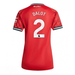 Echipament fotbal Manchester United Diogo Dalot #2 Tricou Acasa 2025-26 pentru femei mânecă scurtă