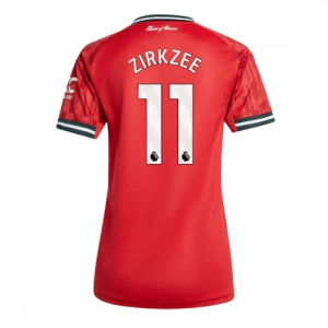 Echipament fotbal Manchester United Joshua Zirkzee #11 Tricou Acasa 2025-26 pentru femei mânecă scurtă