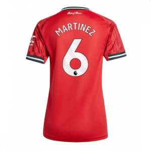 Echipament fotbal Manchester United Lisandro Martinez #6 Tricou Acasa 2025-26 pentru femei mânecă scurtă
