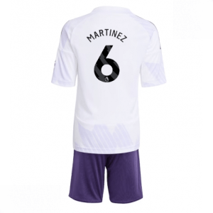 Echipament fotbal Manchester United Lisandro Martinez #6 Tricou Deplasare 2025-26 pentru copii + șort