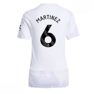 Echipament fotbal Manchester United Lisandro Martinez #6 Tricou Deplasare 2025-26 pentru femei mânecă scurtă