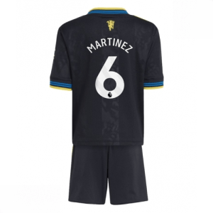 Echipament fotbal Manchester United Lisandro Martinez #6 Tricou Treilea 2025-26 pentru copii + șort