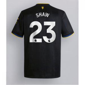 Echipament fotbal Manchester United Luke Shaw #23 Tricou Treilea 2025-26 pentru bărbați