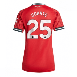 Echipament fotbal Manchester United Manuel Ugarte #25 Tricou Acasa 2025-26 pentru femei mânecă scurtă