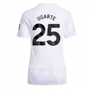 Echipament fotbal Manchester United Manuel Ugarte #25 Tricou Deplasare 2025-26 pentru femei mânecă scurtă