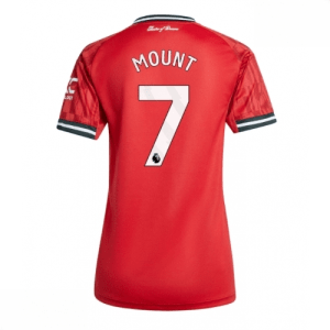 Echipament fotbal Manchester United Mason Mount #7 Tricou Acasa 2025-26 pentru femei mânecă scurtă