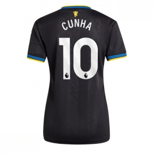 Echipament fotbal Manchester United Matheus Cunha #10 Tricou Treilea 2025-26 pentru femei mânecă scurtă