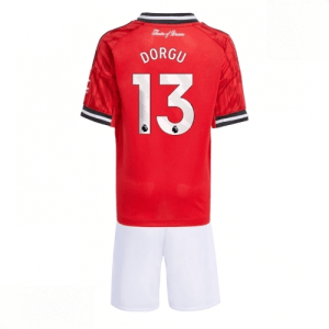 Echipament fotbal Manchester United Patrick Dorgu #13 Tricou Acasa 2025-26 pentru copii + șort