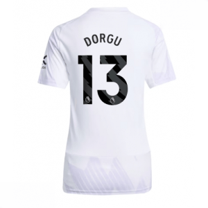 Echipament fotbal Manchester United Patrick Dorgu #13 Tricou Deplasare 2025-26 pentru femei mânecă scurtă