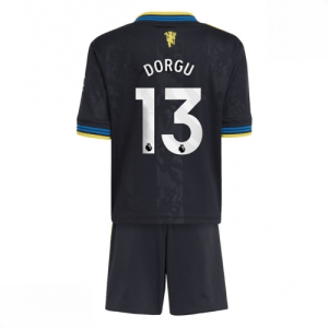 Echipament fotbal Manchester United Patrick Dorgu #13 Tricou Treilea 2025-26 pentru copii + șort