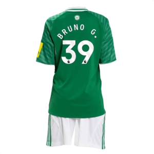Echipament fotbal Newcastle United Bruno Guimaraes #39 Tricou Deplasare 2025-26 pentru copii set