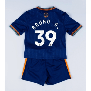 Echipament fotbal Newcastle United Bruno Guimaraes #39 Tricou Treilea 2025-26 pentru copii set