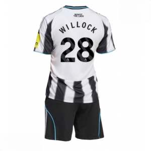 Echipament fotbal Newcastle United Joe Willock #28 Tricou Acasa 2025-26 pentru copii set