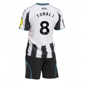 Echipament fotbal Newcastle United Sandro Tonali #8 Tricou Acasa 2025-26 pentru copii set