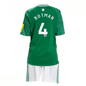 Echipament fotbal Newcastle United Sven Botman #4 Tricou Deplasare 2025-26 pentru copii set