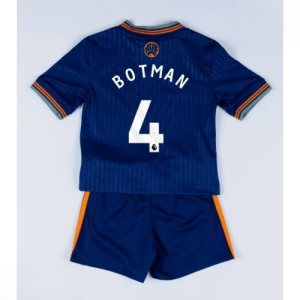 Echipament fotbal Newcastle United Sven Botman #4 Tricou Treilea 2025-26 pentru copii set