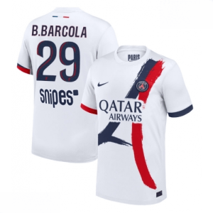 Echipament fotbal Paris Saint-Germain PSG Bradley Barcola #29 Tricou Deplasare 2025-26 pentru bărbați