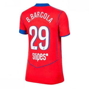 Echipament fotbal Paris Saint-Germain Bradley Barcola #29 Tricou Treilea 2025-26 pentru femei mânecă scurtă