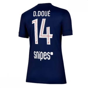 Echipament fotbal Paris Saint-Germain Desire Doue #14 Tricou Acasa 2025-26 pentru femei mânecă scurtă