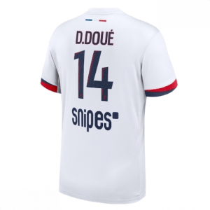 Echipament fotbal Paris Saint-Germain PSG Desire Doue #14 Tricou Deplasare 2025-26 pentru bărbați