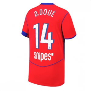 Echipament fotbal Paris Saint-Germain PSG Desire Doue #14 Tricou Treilea 2025-26 pentru bărbați