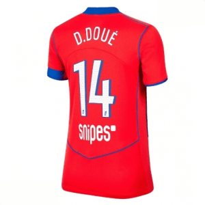 Echipament fotbal Paris Saint-Germain Desire Doue #14 Tricou Treilea 2025-26 pentru femei mânecă scurtă