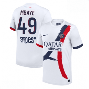 Echipament fotbal Paris Saint-Germain PSG Ibrahim Mbaye #49 Tricou Deplasare 2025-26 pentru bărbați