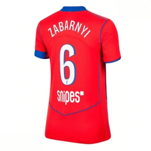 Echipament fotbal Paris Saint-Germain Illia Zabarnyi #6 Tricou Treilea 2025-26 pentru femei mânecă scurtă