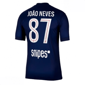Echipament fotbal Paris Saint-Germain PSG Joao Neves #87 Tricou Acasa 2025-26 pentru bărbați