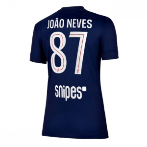 Echipament fotbal Paris Saint-Germain Joao Neves #87 Tricou Acasa 2025-26 pentru femei mânecă scurtă