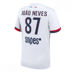 Echipament fotbal Paris Saint-Germain PSG Joao Neves #87 Tricou Deplasare 2025-26 pentru bărbați