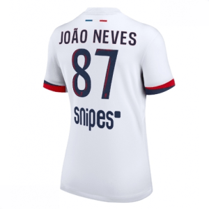 Echipament fotbal Paris Saint-Germain Joao Neves #87 Tricou Deplasare 2025-26 pentru femei mânecă scurtă