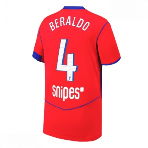 Echipament fotbal Paris Saint-Germain PSG Lucas Beraldo #4 Tricou Treilea 2025-26 pentru bărbați