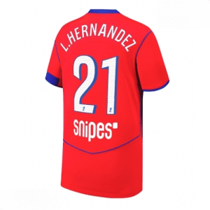 Echipament fotbal Paris Saint-Germain PSG Lucas Hernandez #21 Tricou Treilea 2025-26 pentru bărbați