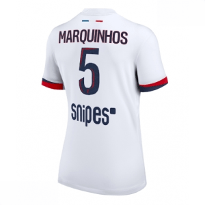 Echipament fotbal Paris Saint-Germain Marquinhos #5 Tricou Deplasare 2025-26 pentru femei mânecă scurtă