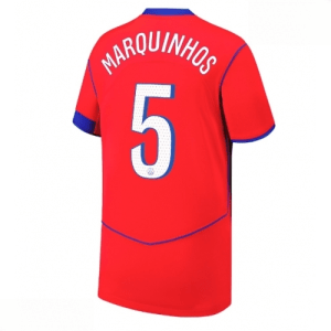 Echipament fotbal Paris Saint-Germain PSG Marquinhos #5 Tricou Treilea 2025-26 pentru bărbați