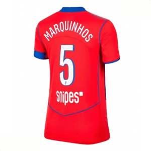 Echipament fotbal Paris Saint-Germain Marquinhos #5 Tricou Treilea 2025-26 pentru femei mânecă scurtă