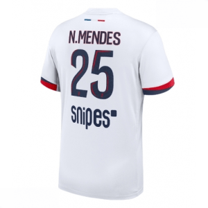 Echipament fotbal Paris Saint-Germain PSG Nuno Mendes #25 Tricou Deplasare 2025-26 pentru bărbați