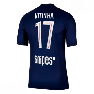 Echipament fotbal Paris Saint-Germain PSG Vitinha #17 Tricou Acasa 2025-26 pentru bărbați