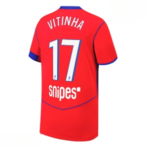 Echipament fotbal Paris Saint-Germain PSG Vitinha #17 Tricou Treilea 2025-26 pentru bărbați