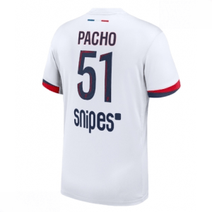 Echipament fotbal Paris Saint-Germain PSG Willian Pacho #51 Tricou Deplasare 2025-26 pentru bărbați
