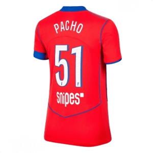 Echipament fotbal Paris Saint-Germain Willian Pacho #51 Tricou Treilea 2025-26 pentru femei mânecă scurtă