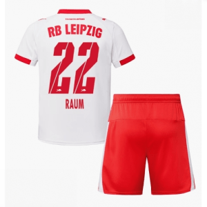 Echipament fotbal RB Leipzig David Raum #22 Tricou Acasa 2025-26 pentru copii şi pantaloni