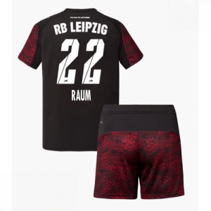 Echipament fotbal RB Leipzig David Raum #22 Tricou Treilea 2025-26 pentru copii şi pantaloni