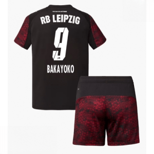Echipament fotbal RB Leipzig Johan Bakayoko #9 Tricou Treilea 2025-26 pentru copii şi pantaloni