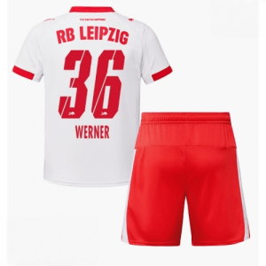 Echipament fotbal RB Leipzig Timo Werner #36 Tricou Acasa 2025-26 pentru copii şi pantaloni